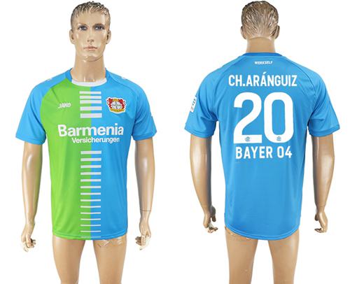 Bayer Leverkusen #20 Ch.Aranguiz Sec Away Soccer Club Jersey - Click Image to Close